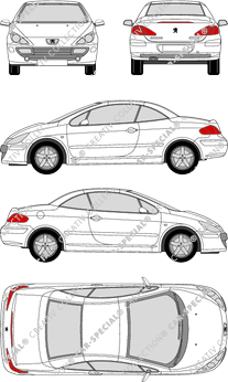 Peugeot 307 CC, Convertible, 2 Doors (2005)