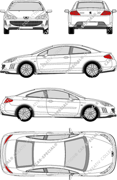 Peugeot 407 Coupé, 2005–2011 (Peug_154)