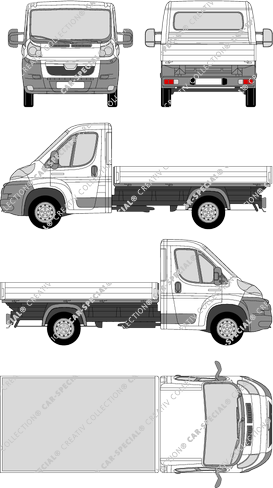 Peugeot Boxer, Pritsche, mittellang, Einzelkabine (2006)