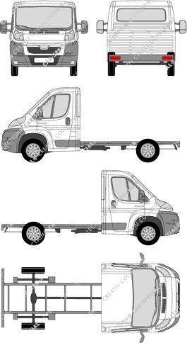 Peugeot Boxer Chassis for superstructures, 2006–2014 (Peug_176)