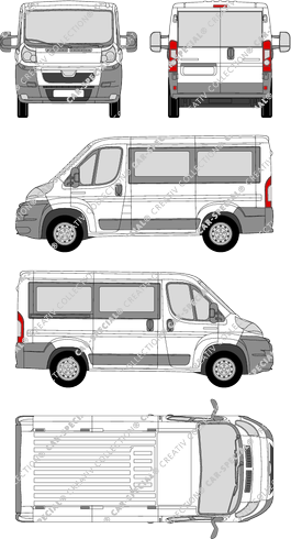 Peugeot Boxer, minibus, L1H1, 1 Sliding Door (2006)