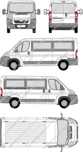 Peugeot Boxer, minibus, L2H1, 1 Sliding Door (2006)