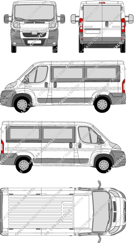 Peugeot Boxer, minibus, L2H1, 2 Sliding Doors (2006)