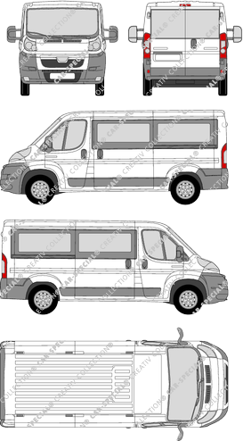 Peugeot Boxer, Kleinbus, L2H1, 2 Sliding Doors (2006)