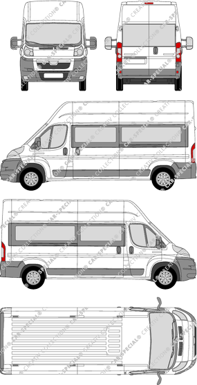 Peugeot Boxer, minibus, L3H3, 2 Sliding Doors (2006)
