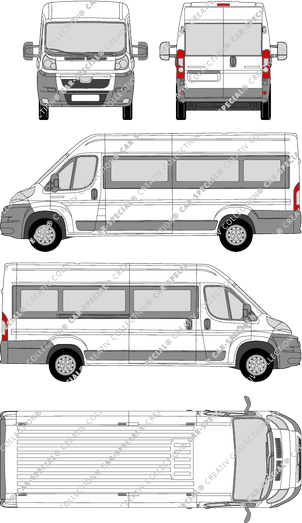 Peugeot Boxer, minibus, L4H2, 1 Sliding Door (2006)