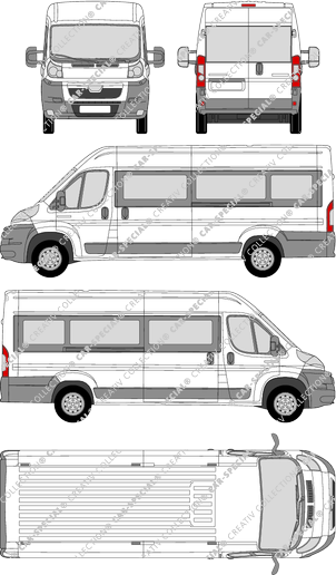Peugeot Boxer, minibus, L4H2, 2 Sliding Doors (2006)