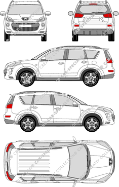 Peugeot 4007, break, 5 Doors (2007)