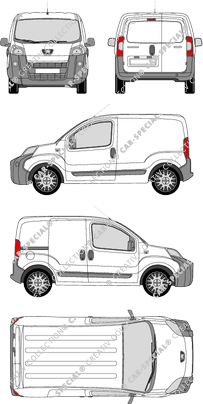 Peugeot Bipper van/transporter, 2007–2018 (Peug_211)