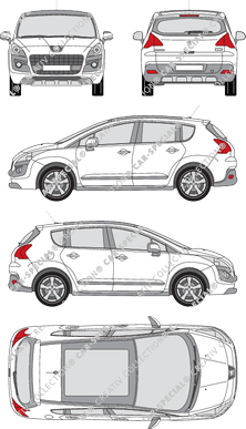 Peugeot 3008, 2009–2016 (Peug_236)