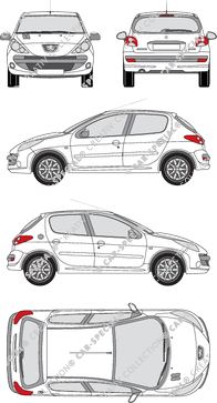 Peugeot 206+, 2009–2012 (Peug_239)