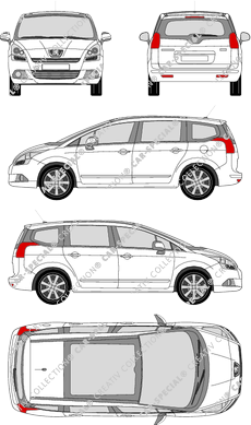 Peugeot 5008 break, 2009–2013 (Peug_240)