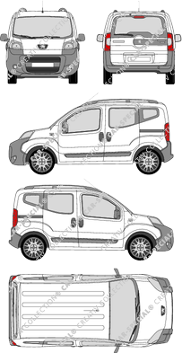 Peugeot Bipper Tepee van/transporter, 2010–2018 (Peug_242)