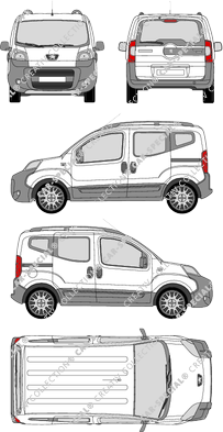 Peugeot Bipper Tepee Outdoor van/transporter, 2010–2018 (Peug_243)