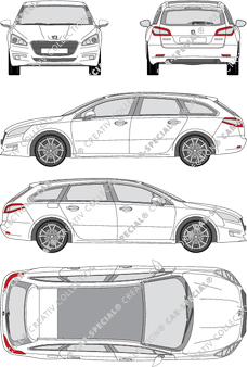 Peugeot 508 SW station wagon, 2010–2018 (Peug_246)