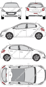 Peugeot 208, 2012–2015 (Peug_252)