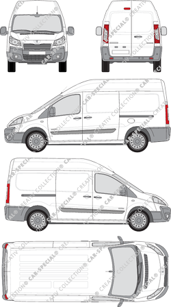 Peugeot Expert, Kastenwagen, L2H2, Rear Wing Doors, 2 Sliding Doors (2012)