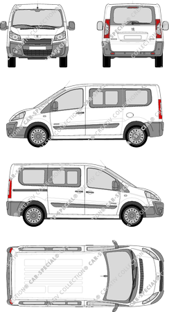 Peugeot Expert Tepee Kleinbus, 2012–2016 (Peug_272)