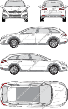 Peugeot 508 RXH, station wagon, 5 Doors (2012)