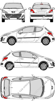 Peugeot 207, 2009–2015 (Peug_279)