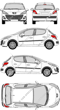 Peugeot 207 Kombilimousine, 2010–2012 (Peug_280)