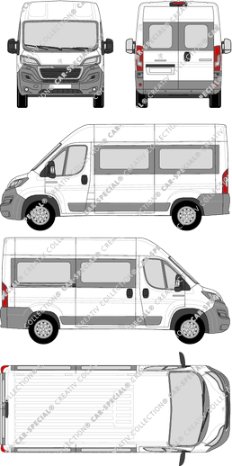 Peugeot Boxer Kleinbus, 2014–2024 (Peug_350)