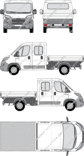 Peugeot Boxer, platform, L2, double cab (2014)