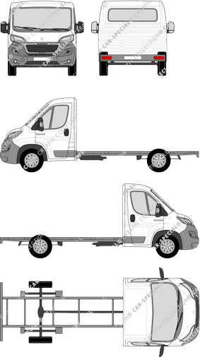 Peugeot Boxer Chassis for superstructures, 2014–2024 (Peug_363)