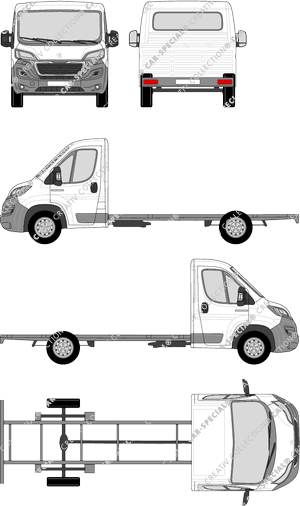 Peugeot Boxer Chassis for superstructures, 2014–2024 (Peug_364)
