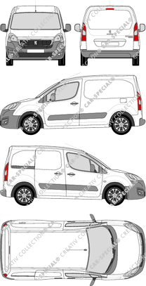 Peugeot Partner van/transporter, 2015–2018 (Peug_371)