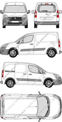 Peugeot Partner van/transporter, 2015–2018 (Peug_373)