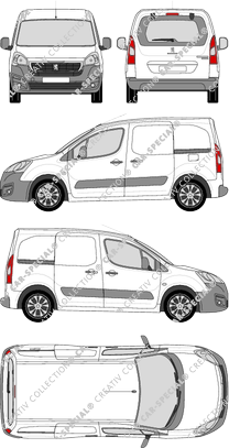 Peugeot Partner van/transporter, 2015–2018 (Peug_374)