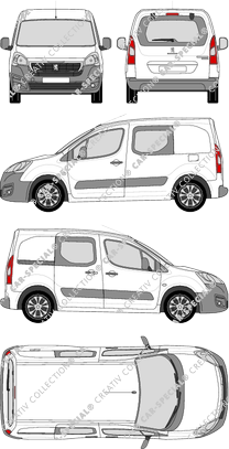 Peugeot Partner van/transporter, 2015–2018 (Peug_375)