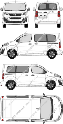 Peugeot Traveller, Kleinbus, L1 Compact, Rear Wing Doors, 2 Sliding Doors (2016)