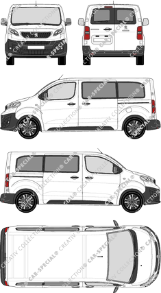 Peugeot Expert minibus, current (since 2016) (Peug_458)