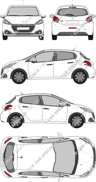 Peugeot 208, 2015–2019 (Peug_468)