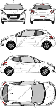 Peugeot 208, 2015–2019 (Peug_469)