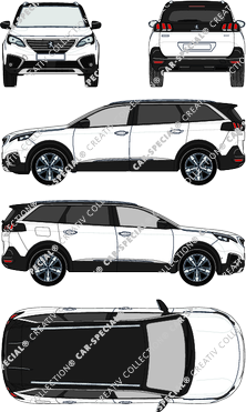 Peugeot 5008, 2017–2020 (Peug_471)