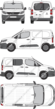 Peugeot Partner van/transporter, current (since 2018) (Peug_487)