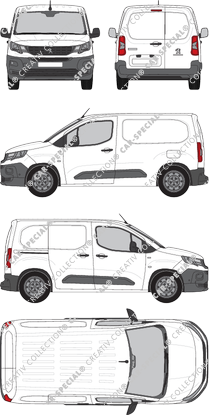 Peugeot Partner van/transporter, 2018–2024 (Peug_494)