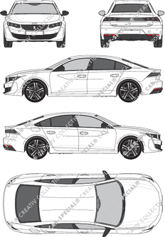 Peugeot 508 Coupé-Limousine, 2018–2023 (Peug_512)