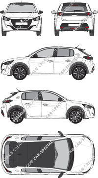 Peugeot 208, 2019–2023 (Peug_514)