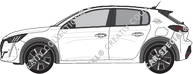 Peugeot e-208 Hatchback, current (since 2020)
