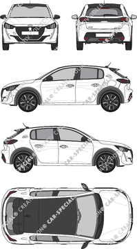 Peugeot E-208, attuale (a partire da 2020) (Peug_519)