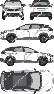 Peugeot 3008, current (since 2020) (Peug_520)