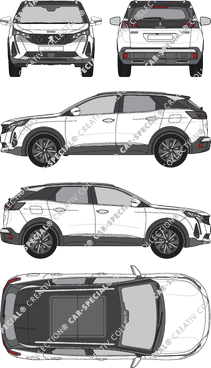 Peugeot 3008, current (since 2020) (Peug_521)