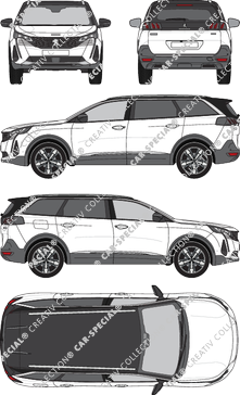Peugeot 5008, 2021–2024 (Peug_522)