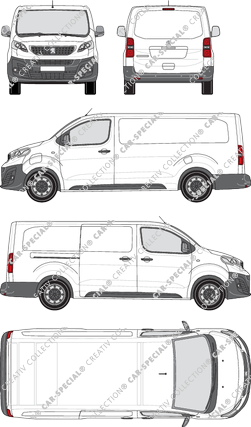 Peugeot e-Expert, Kastenwagen, lang, Rear Flap, 1 Sliding Door (2020)