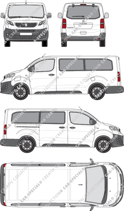 Peugeot e-Expert, Kleinbus, lang, Rear Flap, 1 Sliding Door (2020)