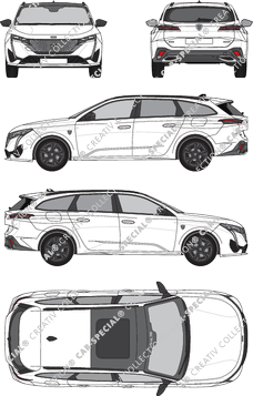 Peugeot 308 station wagon, attuale (a partire da 2021) (Peug_586)